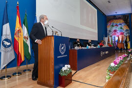 Intervención de Rogelio Velasco. Apertura del Curso Académico 2020/2021 de la Universidad de Málaga. Paraninfo. Septiembre de 2020