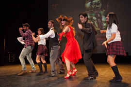 Ensayos para la Gala Inaugural de la XXIV edición de Fancine de la Universidad de Málaga. Teatro Cervantes. Noviembre de 2014