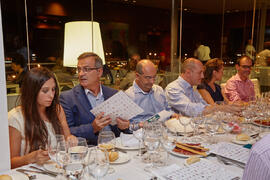Cena homenaje al profesorado y PAS jubilado de la Facultad de Económicas. Hotel AC Málaga Palacio. Septiembre de 2014