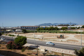 Obras en el Bulevar del Campus de Teatinos. Julio de 2021