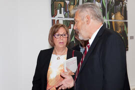 Inauguración de la Exposición Murales de Eugenio Chicano "El Copo" y "Puerta Oscura". Escuela Técnica Superior de Ingeniería Informática. Noviembre de 2013