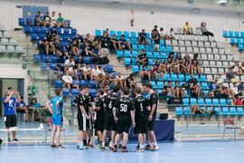 Partido Universidad de Barcelona - Universidad de Basilea. Categoría masculina. Campeonato Europeo Universitario de Balonmano. Antequera. Julio de 2017