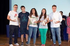 Entrega de distinciones en la gala del deporte de la Universidad de Málaga. Mayo de 2014