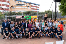 Autoridades y voluntarios. Welcome to UMA. Bienvenida a los alumnos de intercambio internacional de la Universidad de Málaga. Jardín botánico. Octubre de 2019