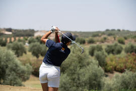 Jugadora de la Universidad de Málaga. Campeonato Europeo de Golf Universitario. Antequera. Junio de 2019