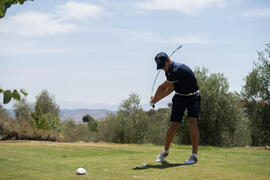 Jugador de la Universidad de Málaga. Campeonato Europeo de Golf Universitario. Antequera. Junio de 2019