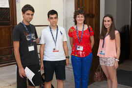 Entrega de acreditaciones. Olimpiada Española de Economía, Fase Nacional. Sala Unicaja de Conciertos María Cristina. Málaga. Junio de 2015