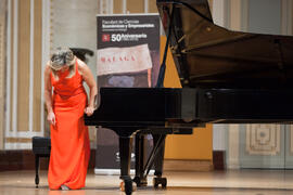Concierto de Paula Coronas en homenaje a la Facultad de Económicas. Teatro María Cristina. Mayo de 2015