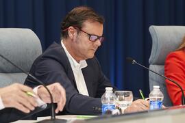 Miguel Gaona. Debate electoral entre los candidatos a Rector de la Universidad de Málaga. Escuela Técnica Superior de Ingeniería Informática y Telecomunicaciones. Noviembre de 2023