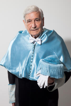 Retratos de D. Antonio Bonet Correa en la Investidura como Doctor "Honoris Causa" por la Universidad de Málaga. Rectorado. Febrero de 2014