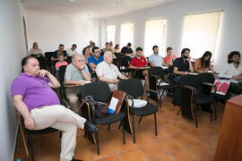 Asistentes a la conferencia "Las aportaciones del Andalucismo Histórico a la cultura andaluza de ayer y hoy". Curso "Un siglo de la Asamblea de Ronda". Cursos de Verano de la Universidad de Málaga. Ronda. Julio de 2018