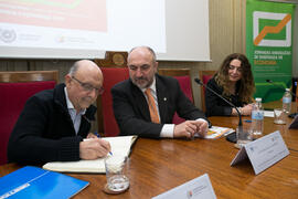 Cristóbal Montoro y Eugenio Luque. XII Jornadas Andaluzas de Enseñanza de Economía. Facultad de Ciencias Económicas y Empresariales. Febrero de 2019
