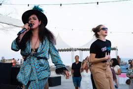 Concierto de Julia Martín. Festival solidario en los Baños del Carmen. Cursos de Verano de la Universidad de Málaga. Málaga. Julio de 2019