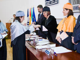 Investidura de nuevos doctores por la Universidad de Málaga 2010. Paraninfo. Enero de 2010