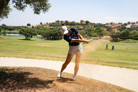 Golpe de Esperanza Serrano. Campeonato Europeo de Golf Universitario. Antequera. Junio de 2019
