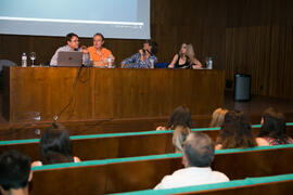 Mesa redonda: "Las claves del éxito de las radiofórmulas y los nuevos formatos televisivos". Curso "Periodismo y comunicación". Cursos de Verano de la Universidad de Málaga. Ronda. Julio de 2018