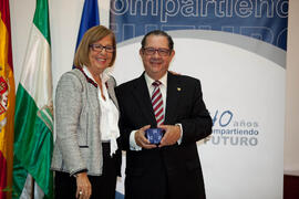 Homenaje a los jubilados y al personal que cumple 25 años de servicio en la Universidad de Málaga. Paraninfo. Octubre de 2012