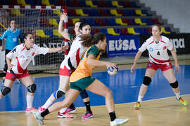 Partido Universidad de Valencia - Universidad de Aksaray. Categoría femenina. Campeonato Europeo Universitario de Balonmano. Antequera. Julio de 2017