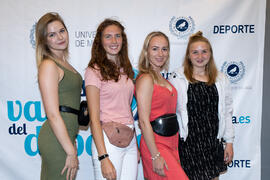 Photocall. Gala del Deporte Universitario 2019. Escuela Técnica Superior de Ingeniería de Telecomunicaciones. Junio de 2019