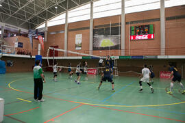Partido UCAM - Universidad de Almería. Campeonato de España Universitario de Voleibol. Complejo Polideportivo Universitario. Abril de 2018