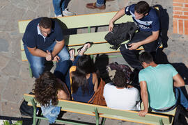 Ambiente en la facultad de Ciencias Económicas y Empresariales. Campus de El Ejido. Mayo de 2015