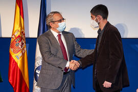Toma de posesión de Juan Francisco Martínez Murillo como nuevo catedrático del Área de Geografía Física de la Universidad de Málaga. Paraninfo. Diciembre de 2021