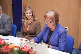 Visita oficial de la Ministra Cristina Garmendia al nuevo edificio de Bioinnovación de la UMA ubicado en el PTA. Octubre de 2009