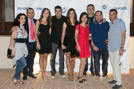 Foto de grupo previa a la cena de gala con motivo del Campeonato Europeo Universitario de Balonmano. Antequera. Julio de 2017