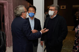 Inauguración de la exposición "Why not Korea?". Edificio del Rectorado de la Universidad de Málaga. Enero de 2022