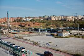 Obras en el Bulevar del Campus de Teatinos. Abril de 2021