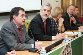 Presentación Cupón de la ONCE dedicado a "Andalucía Tech" de la Universidad de Málaga. Rectorado. Enero de 2012