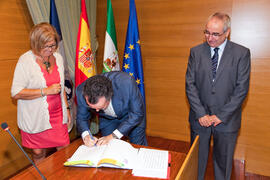 Toma de posesión del personal docente e investigador de la Universidad de Málaga. Rectorado. Octubre de 2011
