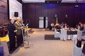 Acto en la cena del 3º Congreso Internacional de Actividad Físico-Deportiva para Mayores de la Universidad de Málaga. Hotel Barceló Málaga. Marzo de 2009