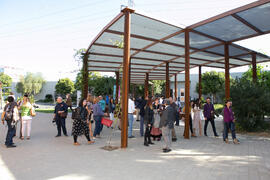 Inauguración de la primera "Isla y Senda Verde" de la Universidad de Málaga. Facultad de Ciencias de la Comunicación y Turismo. Octubre de 2019