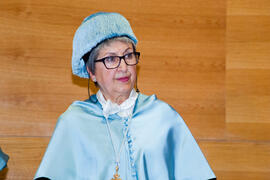 Rosario Camacho en la Investidura como  Doctor "Honoris Causa" de D. Antonio Bonet Correa por la Universidad de Málaga. Rectorado. Febrero de 2014