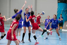 Partido Universidad de Akdeniz - Universidad  de Aveiro. Categoría femenina. Campeonato Europeo Universitario de Balonmano. Antequera. Julio de 2017