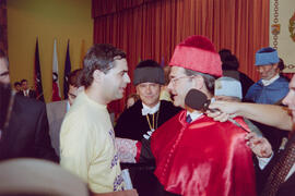 Apertura del Curso Académico 1998/1999 de la Universidad de Málaga. Paraninfo. Octubre de 1998