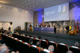Apertura del Curso Académico 2018/2019 de la Universidad de Málaga. Complejo de Estudios Sociales y de Comercio. Septiembre de 2018
