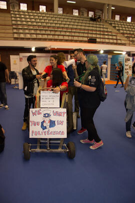 Jornadas de Puertas Abiertas de la Universidad de Málaga. Complejo Polideportivo Universitario. Abril de 2015