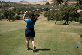 Jugadora de la Universidad de Algarve. Campeonato Europeo de Golf Universitario. Antequera. Junio de 2019