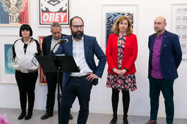 Inauguración de la sala de exposiciones "Espacio Cero" en el Contenedor Cultural. Campus de Teatinos. Abril de 2019
