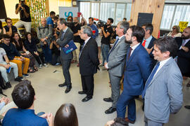 Visita del ministro Pedro Duque al edificio The Green Ray. Campus de Teatinos. Junio de 2018