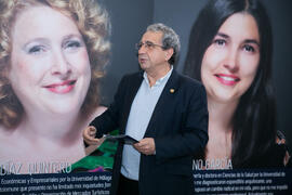 José Ángel Narváez. Inauguración de la exposición "Diversas capacidades (in)visibles". Facultad de Ciencias de la Educación y Psicología. Noviembre de 2017