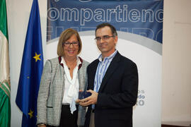 Homenaje a los jubilados y al personal que cumple 25 años de servicio en la Universidad de Málaga. Paraninfo. Octubre de 2012
