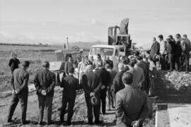 Bendición y primera piedra de urbanización en Torremolinos. Málaga. Diciembre de 1963