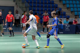 Partido Ucrania contra Israel. 14º Campeonato del Mundo Universitario de Fútbol Sala 2014 (FUTSAL). Antequera. Julio de 2014