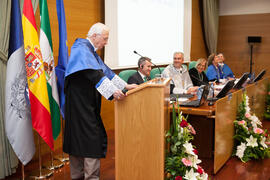 Discurso de investidura como Doctor "Honoris Causa" de Jean-Marie Lehn por la Facultad de Ciencias de la Universidad de Málaga. Edificio del Rectorado. Junio 2015