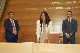 Toma de posesión de María Adela Checa Caruana como nueva Directora de Relaciones Institucionales de la Universidad de Málaga. Edificio del Rectorado. Abril de 2024