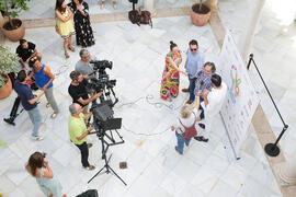 Manu Sánchez y Selu García Cossío. Curso "30 años de Carnaval de Cádiz, máximo exponente del humor crítico" . Cursos de Verano de la Universidad de Málaga. Vélez-Málaga. Julio de 2019