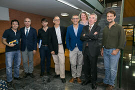 Foto de grupo. Lecturas Poéticas en la UMA: "Poemas para el Siglo XXI". Biblioteca General. Octubre de 2017